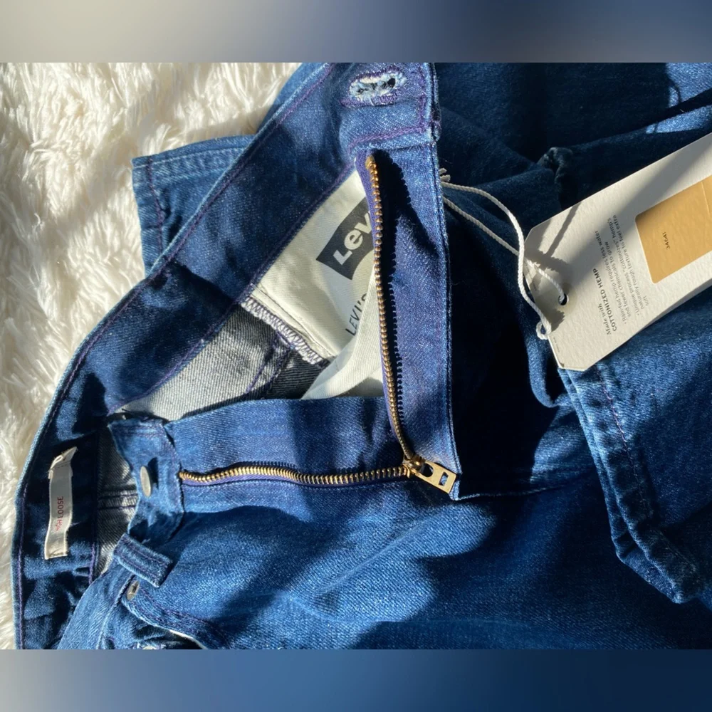 NEW Levi's WellThread High Loose Jeans Hemp Cotton 24 - Picture 12 of 16